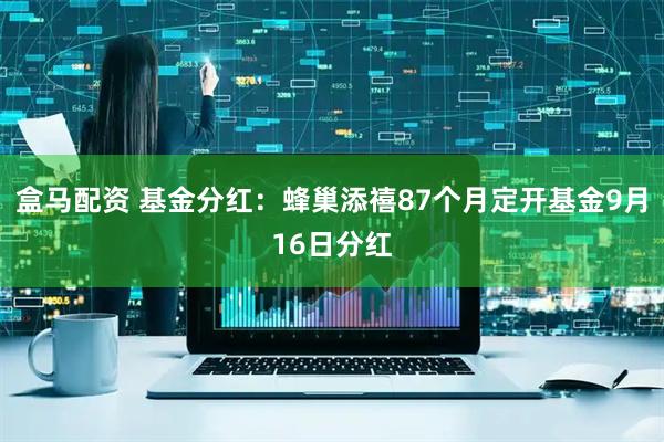 盒马配资 基金分红：蜂巢添禧87个月定开基金9月16日分红