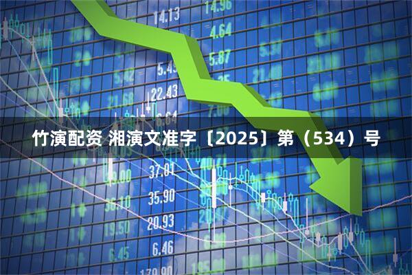 竹演配资 湘演文准字〔2025〕第（534）号